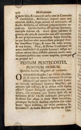 310-319, Festum Pentecostes; ...
