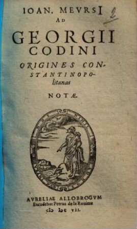 Ad Georgii Codini origines Constantinopolitanas notae