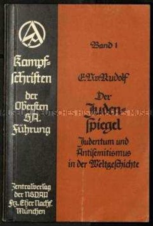 Antisemitische Schrift über das Judentum in der Geschichte