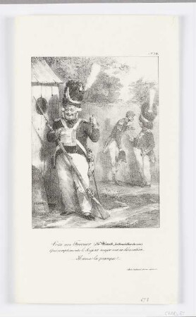 Quartiermeister, Blatt 17 der Folge "Lithographisches Album"