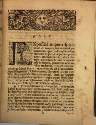 Diss. philol. de pronunciatione Ebraeorum vicinorumque aliquot populorum