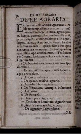 De Re Agraria