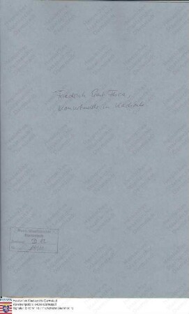 Fesca, F[riedrich] E[rnst], Konzertmeister in Karlsruhe