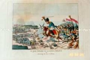 Karikatur auf Napoleons Verbannung nach St. Helena