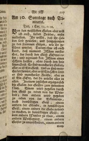 127-138, Am 10. Sonntage nach Trinitatis