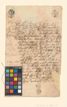 Vererbung einer Obligation über 4500 Taler von Elisabeth von Willer an Anna Sophie von Cuny.