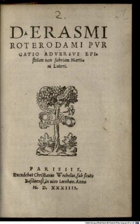 Purgatio adversus Epistolam non sobriam M. Lutheri
