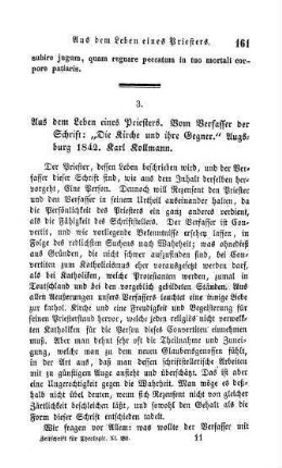 161-166 "Aus dem Leben eines Priesters"