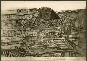 Homburg. Ansicht der Stadt und Burg