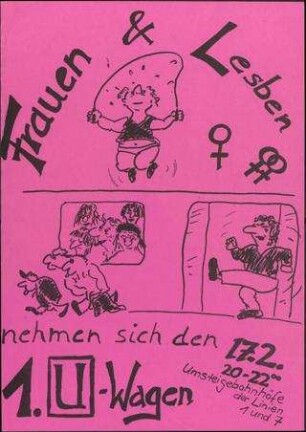 Frauen und Lesben nehmen sich den 1. U-Bahn-Wagen