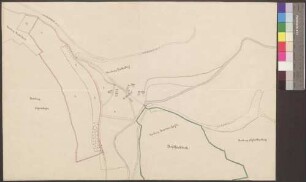 Liebesdorf (und Umgebung) Landkarte mit Grundriss von Liebesdorf, Gewässern und Verkehrswegen