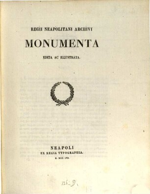 Regii Neapolitani Archivi monumenta : edita ac illustrata. 5, 1049 - 1114