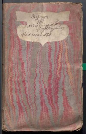 IX A 1 - Alte Stadtrechnungen (1778)