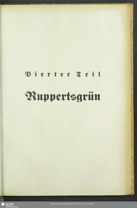 Vierter Teil. Ruppertsgrün