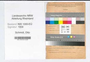 Entnazifizierung Otto Schmidt, geb. 08.04.1899 (Postangest.)
