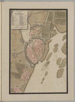 Plan von Hamburg