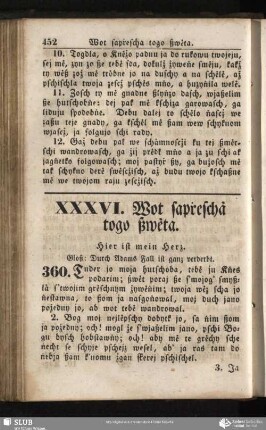 XXXVI. Wot sapṙeschȧ togo ßwėta