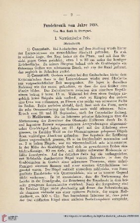 6: Fundchronik vom Jahre 1898