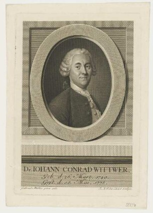 Bildnis des Iohann Conrad Wittwer