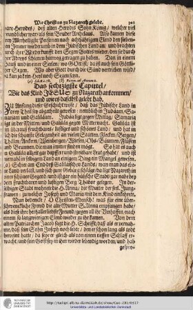 Das sechtzigste Capittel
