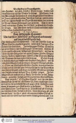 Das sechtzigste Capittel