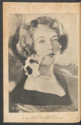 [Ilustração de] Marion Davis : No film "Light of old Broadway" da M. G. M.
