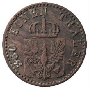 Fundmünze, Pfennig, 1861
