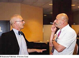 Jürgen Pattberg (STESAD) und Matthias Griebel (Stadtmuseum) im Gespräch