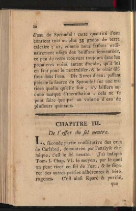 Chapitre III. De l'effet du sel neutre