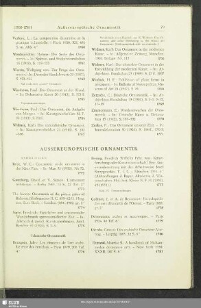 Aussereuropäische Ornamentik