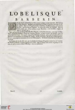 L’Obelisque Barberin