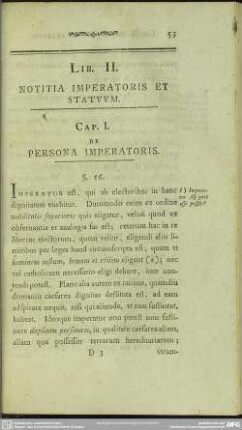 Lib. II. Notitia Imperatoris Et Statuum