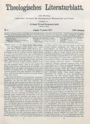 17-20 [Rezension] The Chester Beatty biblical papyri