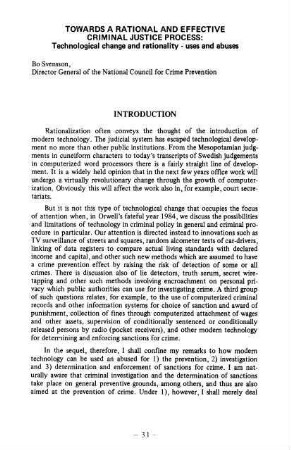 31-47, Towards a rational and effective criminal justice process