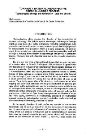 31-47, Towards a rational and effective criminal justice process