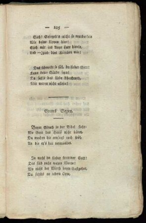 Gottes Segen.