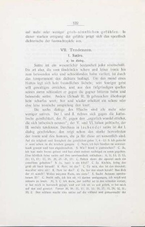 VII. Tendenzen.