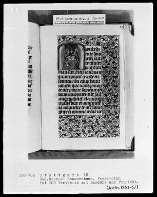 Lateinisch-französisches Stundenbuch — Trinität, Folio 209recto