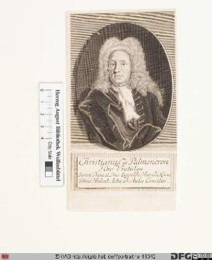 Bildnis Christian Pfeiffer (1708 von Palmencron)