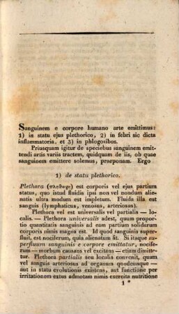 Dissertatio inauguralis medica de viis proximis ad organa intus posita : quae in eorum passionibus inflammatoriis vel similibus patent medico in usum sanguinis evacuationis