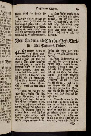29-52, Vom Leiden und Sterben Jesu Christi