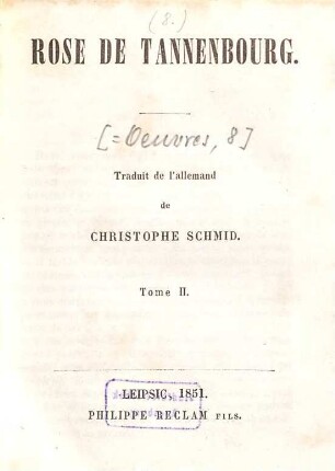 Rose de Tannenbourg, 2