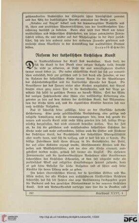 Reform der katholischen kirchlichen Kunst