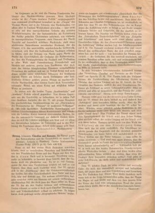 171-172 [Rezension] Herzog, Johannes, Claudius und Hamann