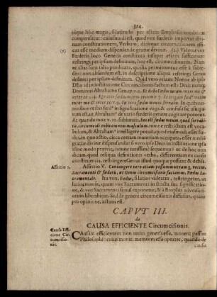 Caput III. de Causa Efficiente Circumcisionis.