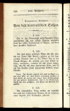 Dreyzehnter Abschnitt. Von den mineralischen Salzen