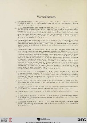 Verschiedenes (Nr. 241-262)