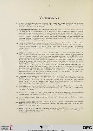 Verschiedenes (Nr. 241-262)