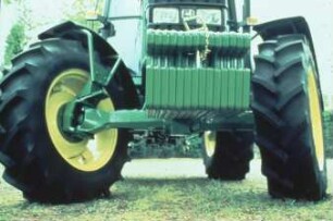 Fotografie: Traktor, Allradantrieb, Lenkung, Ballastierung