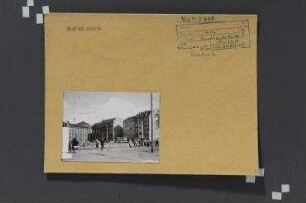 Straßenansicht. Berlin, Mitte, Friedrichstraße 93-94/Clara-Zetkin-Straße 35-43 (seit 1995 Dorotheenstraße)